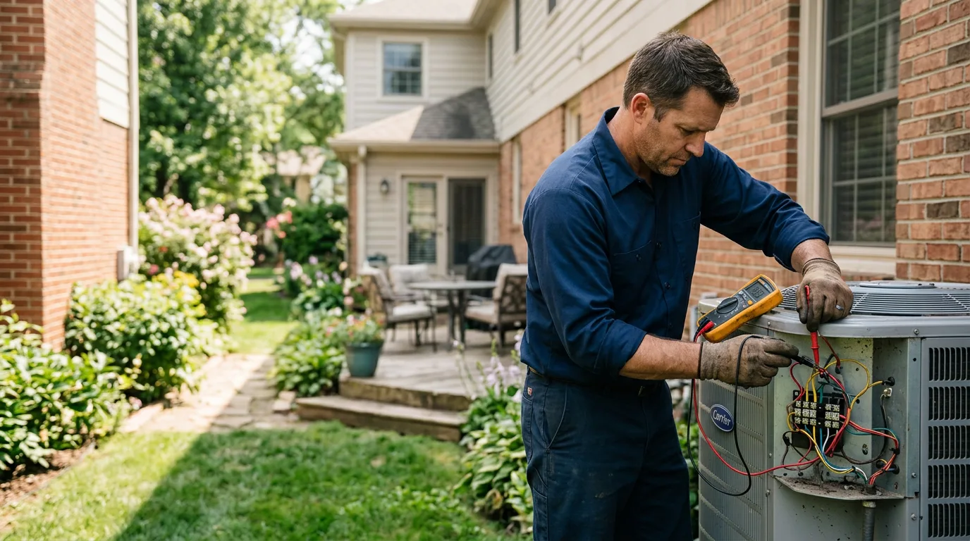 HVAC technician working near Rheems, PA